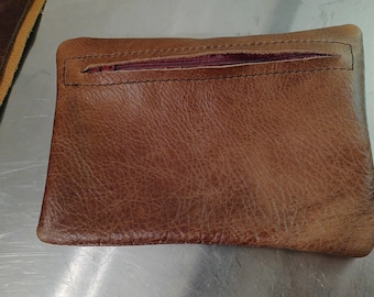 Leather Zipper Pouch