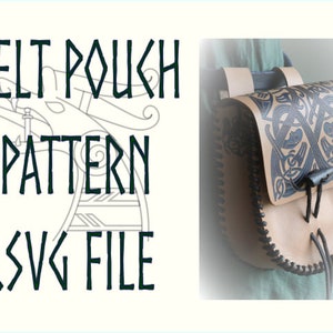 Belt Pouch Pattern svg and png files