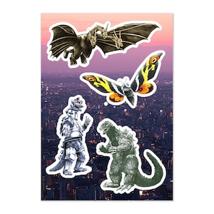 Big Kaiju Friends Sticker Sheet