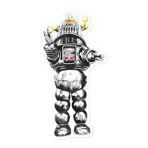 Robby the Robot 3&quot;/4&quot;/5&quot; Stickers