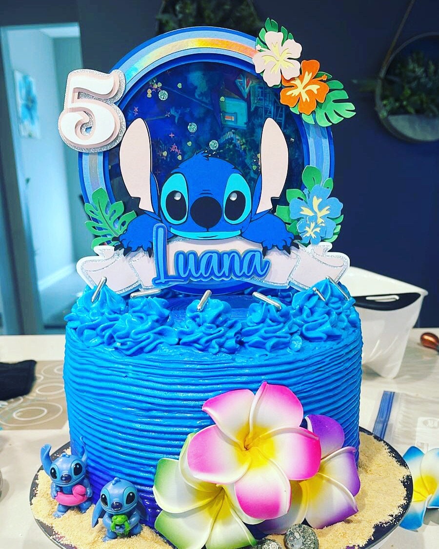 Disney Lilo and Stitch Cake topper for a very lucky birthday girl