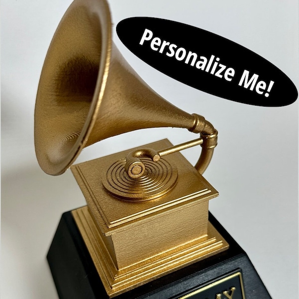 Personalized Gramophone Statue - Grammy Award