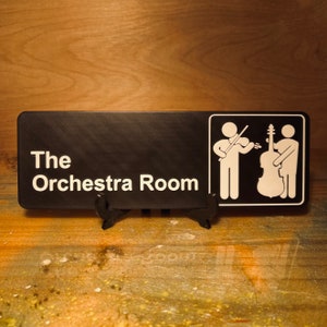 The Orchestra Room Sign - Symphony Rehearsal Hall