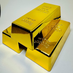Replica realistica di lingotti d'oro da un chilo in plastica - Disponibili due misure