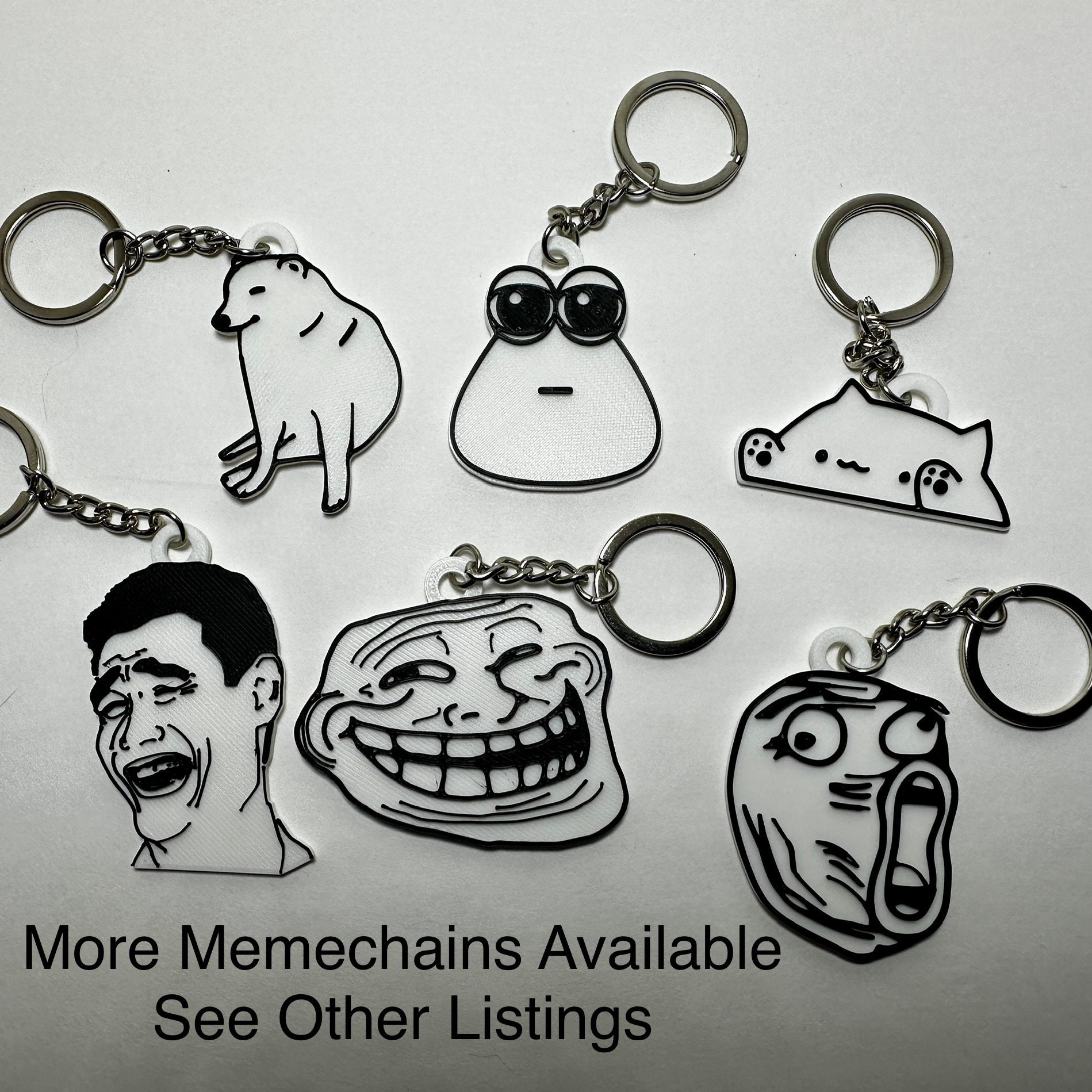 Flork Meme Keychains