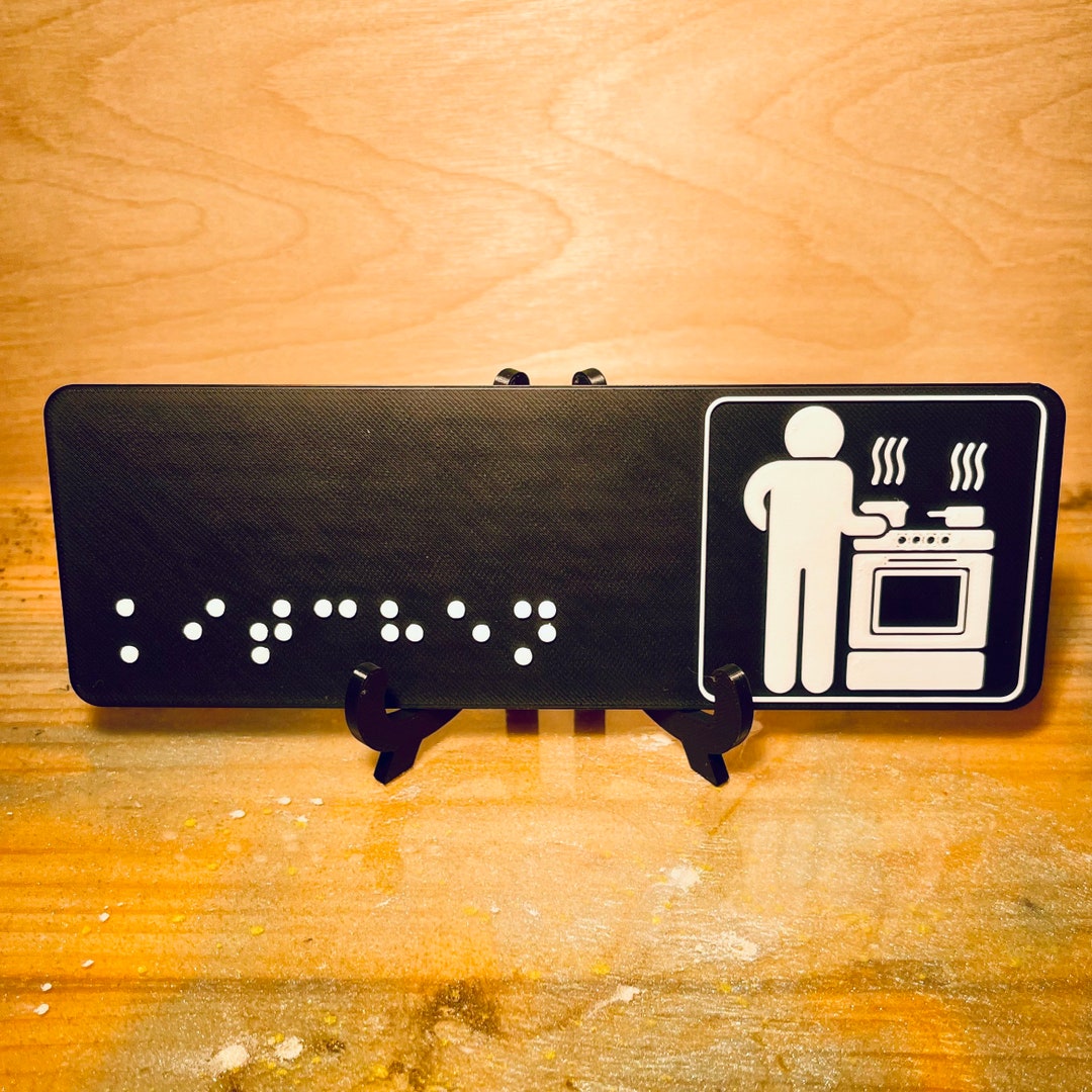 Learn Braille Kitchen Sign Home Decor & Accessibility for Etsy