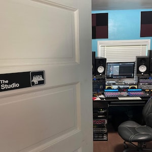 Music Studio Sign - Recording Studio - Producer Audio Engineer Plaque ...