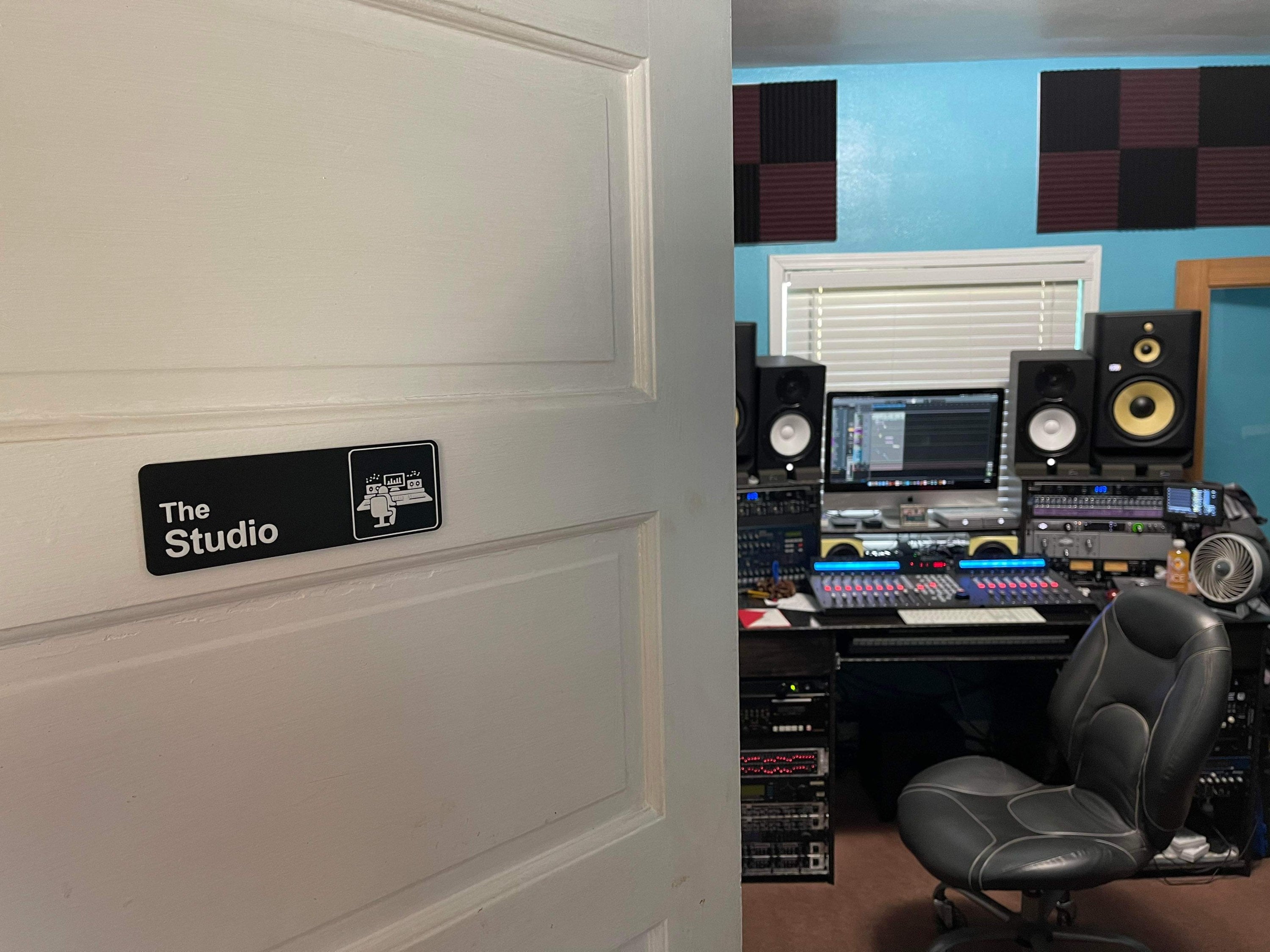 Music Recording Studio Sign Audio Producer/engineer Plaque - Etsy