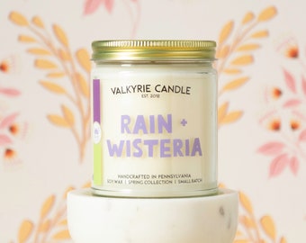 Rain + Wisteria Candle | Spring Candle