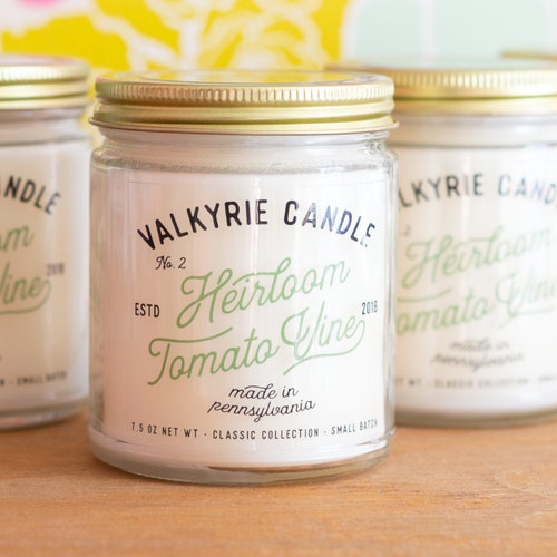 Heirloom Tomato Vine Candle Etsy