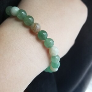 Green beaded bracelet