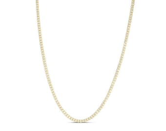 14k Ice Chain Gold Two Tone Diamond Cut 14k Unique Ice Link Chain Yellow & White Gold