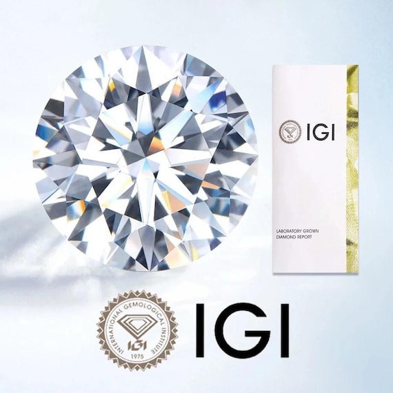 Round Lab Grown Diamond Loose Stones IGI Certified D/E/F VS