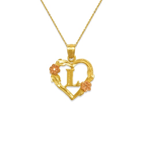 Details about   GOLD 14k 6 heart love pendant charm tri yellow white rose 1.2g .95" 
