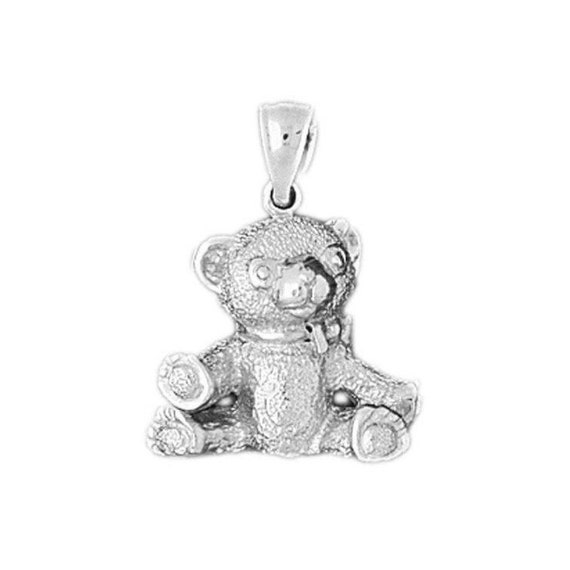 Sterling Silver Bear Charm 925 Silver Bear Pendant Silver Bears Jewelry