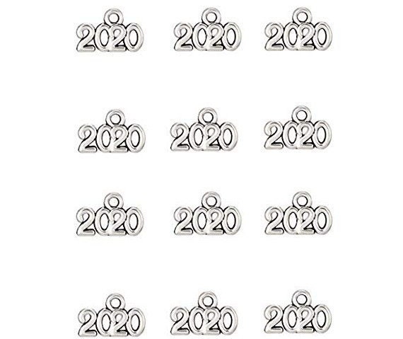 12 2020 charms antique silver tone PT153