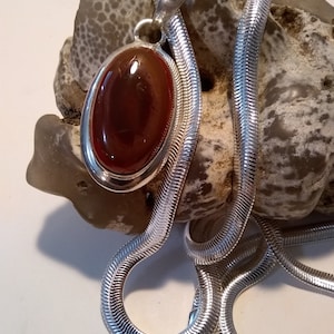 MOOKAITE PENDANT/JASPER Pendant/Multi-colors Pendant/Australian Pendant/Unique Pendant/Homemade Pendant/Statement Pendant/Snake Chain