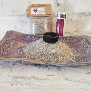 Incense set “Moon Breath” – 4-piece with bowl, charcoal, sand & incense mixture