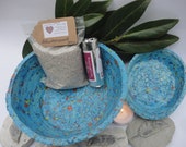 Smoked bowl incl. small incense bowl, smoked sand and incense charcoal