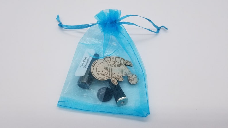 Manatee Diffuser Manatee Astronaut in Space Car Vent Air Freshener Charm 3ml Bottle of ...