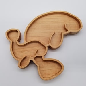 Manatee Tray for Serving Decorative Wooden Valet Catch-all Mosaic Frame