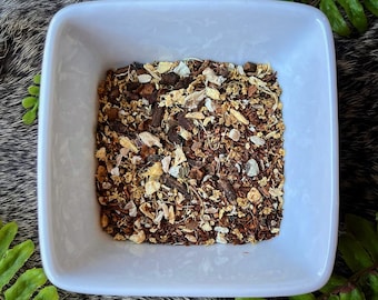 Shadow Work Tea Blend, Organic Rooibos Chicory Herbal Tea, 10 Servings