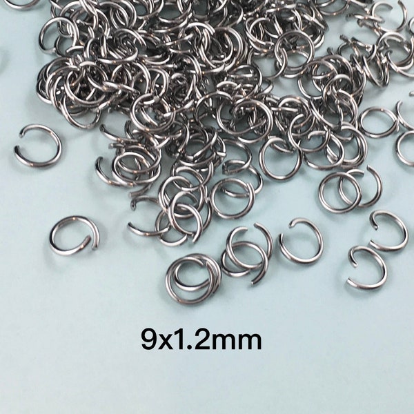 100 Gold 4mm Stainless Steel Jump Rings – Jewelry Findings, Open Connectors