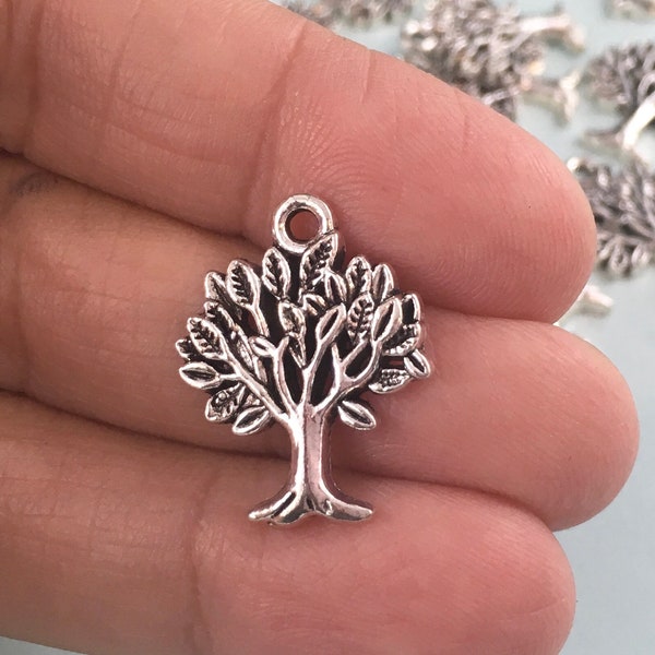 Bulk Tree Of Life Charms, Pendant, Jewelry, Earrings, Necklace, Bracelet, Keyring, Keychain, Gifts, Antique Silver Tree Of Life Zipper Pull