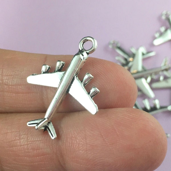 Airplane Charm Etsy