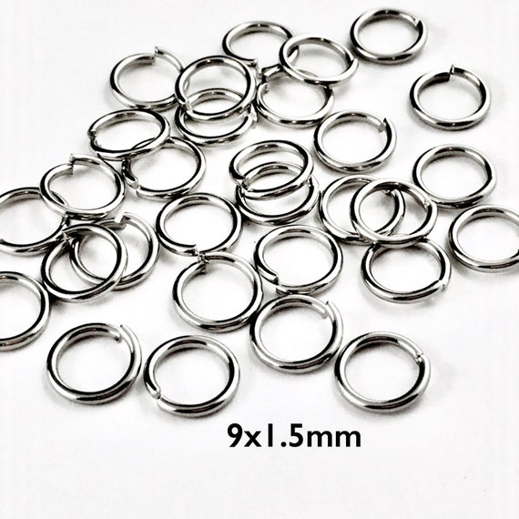 5 Mm Stainless Steel Split Rings Non-tarnish Very Strong 100 Pc. 