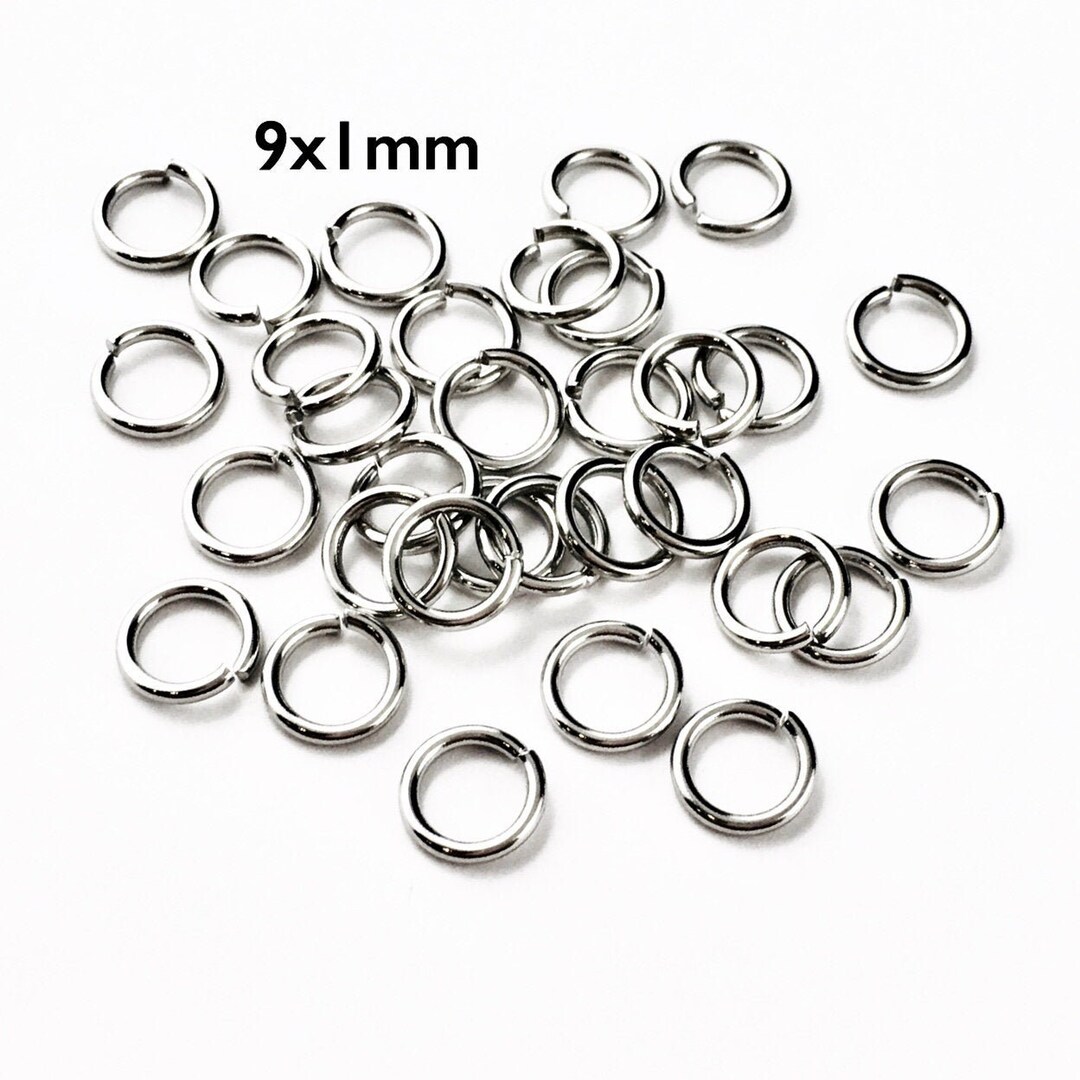 9x1mm Stainless Steel Jump Rings Connector Rings 18 Gauge Etsy