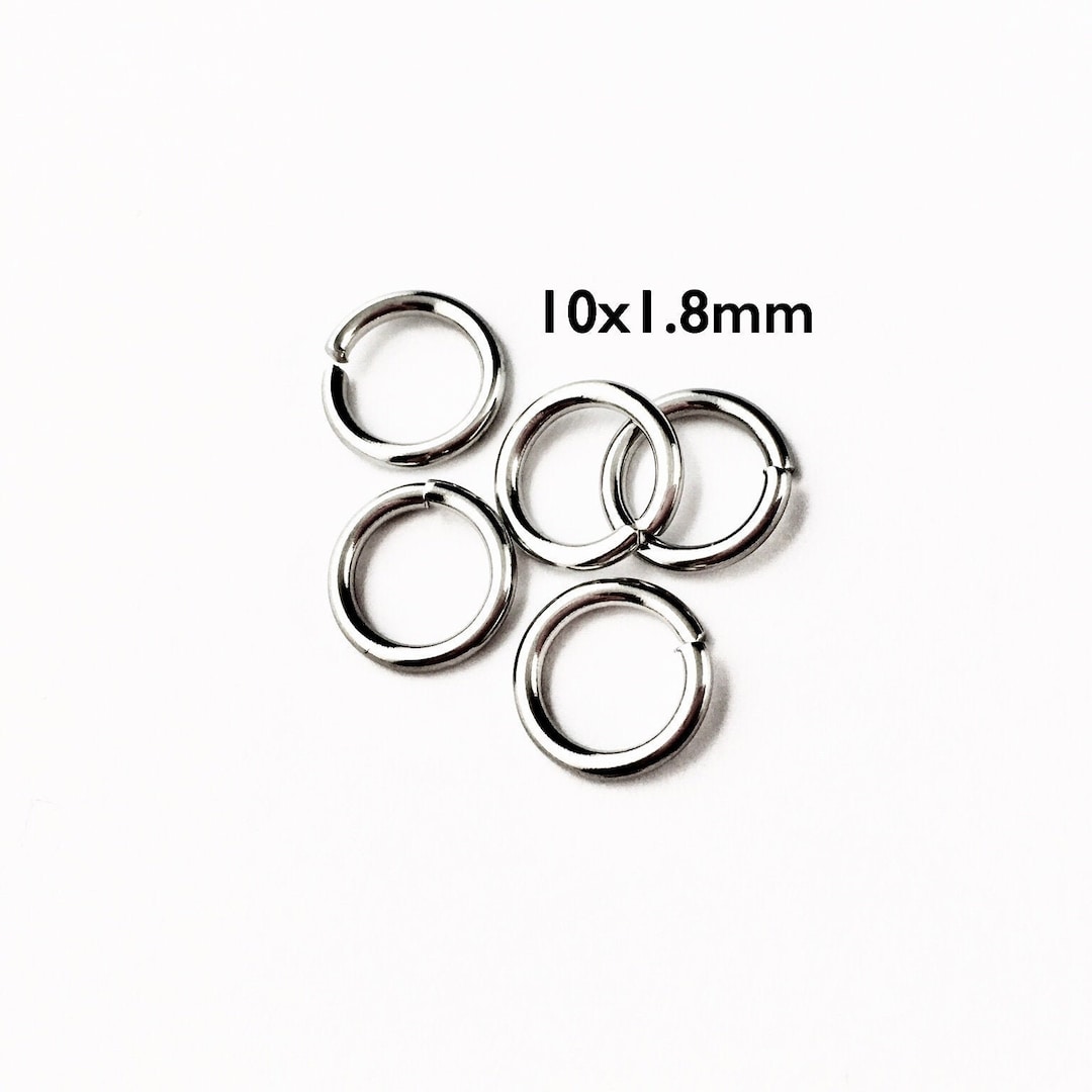 10x1.8mm Stainless Steel Jump Rings Ultra Heavy Duty Jump Etsy