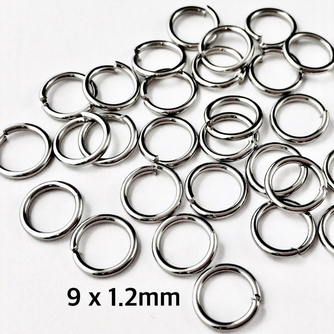 9mm Stainless Steel Jump Rings 9x1.2mm Heavy Duty Jump Rings Etsy