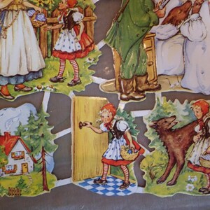 Glanzbilder Poesiebilder Rotkäppchen Märchen  7019