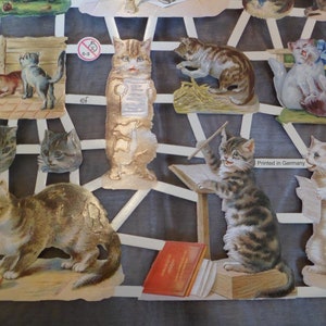Images brillantes, images poétiques avec et sans paillettes, chats nostalgiques, 7288