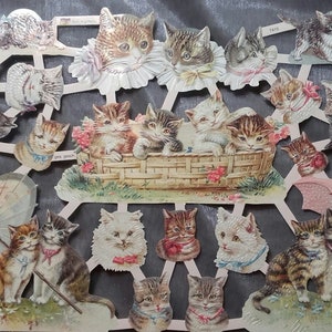 Glanzbilder Poesiebilder Katzen  7415