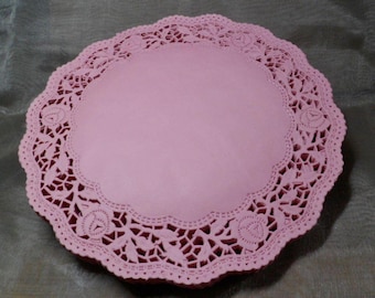 6 bis 50 Tortenspitzen, 27 cm, rosa, Festival