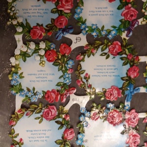 Glanzbilder Poesiebilder Blumen  7119