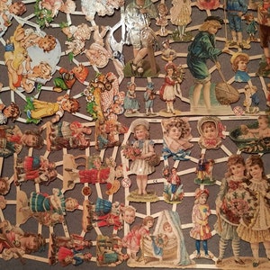 Glanzbilder Poesieb. Nostalgie Kinder, Baby, spielende Kinder, 5 verschiedene Motive mit Glitter 7016, 7235, 7249, 7291,7013  Ernst Freihoff