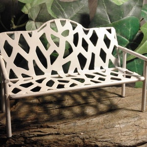 Mini Garten Metall Bank, Garten Miniaturen, Wichtel, Feen, Fee
