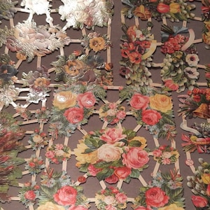Images brillantes Poesieb Nostalgie Roses, Pensées, Bouquets de Pâques 6 motifs différents avec et sans paillettes 7369, 7409, 7307, 7422 Freihof