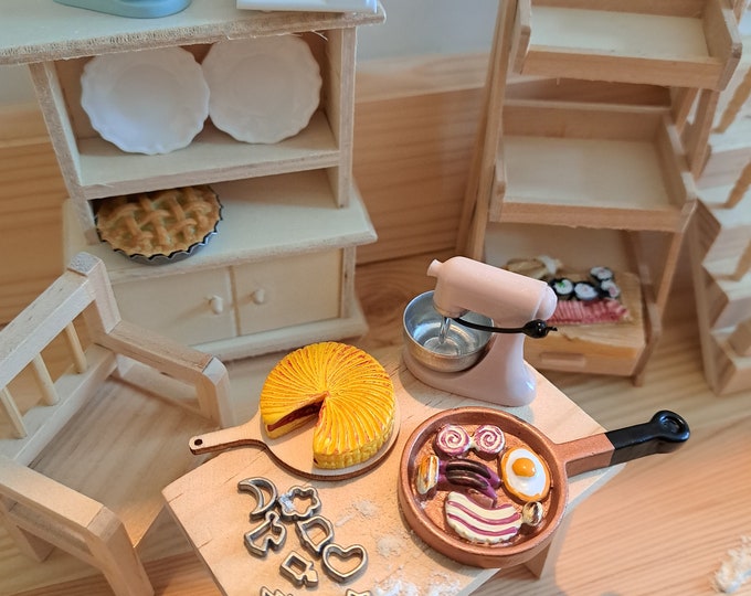 Melody Jane Puppenhaus Zubehör – 4 Silberne Miniatur-Schalen Für Küche & Bäckerei (Maßstab 1:12)