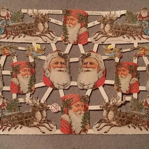 Glossy pictures poetry pictures nostalgia Santa Claus, 10 different Christmas motifs with and without glitter 7306, 7331, 7194, 7260, 7243, 7313, EF image 9