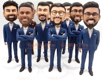 Groomsmen Gift set of 1-20 Groomsman bobble head Best man bobble head Best men bobbleheads Groomsmen bobble head Groomsmen bobbleheads GM676