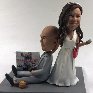 Custom Wedding Cake Toppers Game Over Style