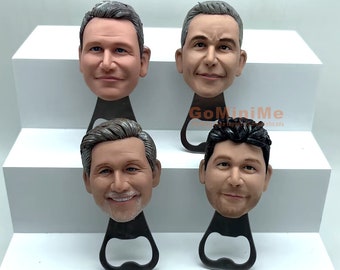 Groomsmen Gifts Best Man Gifts 1-40 set Personalized Bobbleheads Bottle Openers / Funny Handmade Gifts For Groomsmen Employee Xmas Gifts