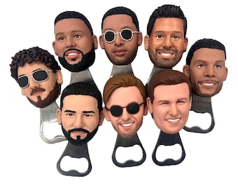 Personalized Groomsmen Gifts from Photo, Unique Bottle Opener Keepsake, Custom Best Man Gift, Funny Groomsman Gift, 5-10-Day Rush