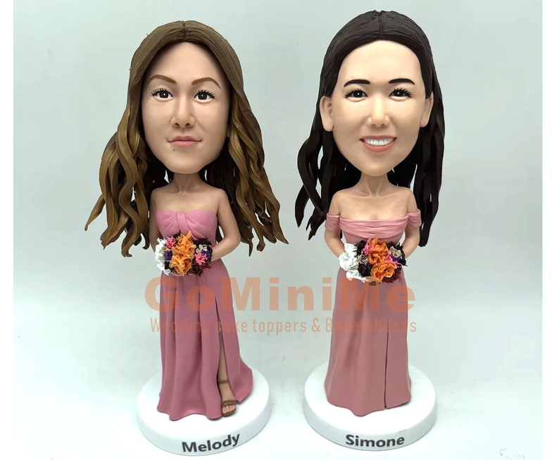 Bridesmaid Gifts Personalized bridesmaid gifts set of 1-15 Maid of Honor gifts bobbleheads bridesmaid gifts bobbleheads Figurines GM1628 image 6