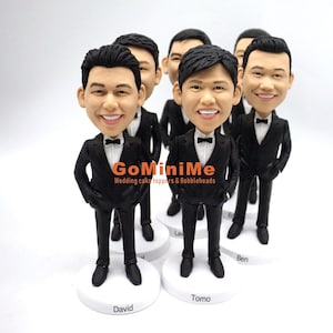Groomsmen Gift set of 1-10 Groomsman bobble head Best man bobble head Best men bobbleheads Groomsmen bobble head Groomsmen bobbleheads BB33