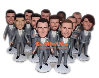 Groomsmen Gift set of 1-20 Groomsman bobble head Best man bobble head Best men bobbleheads Groomsmen bobble head Groomsmen bobbleheads GM19